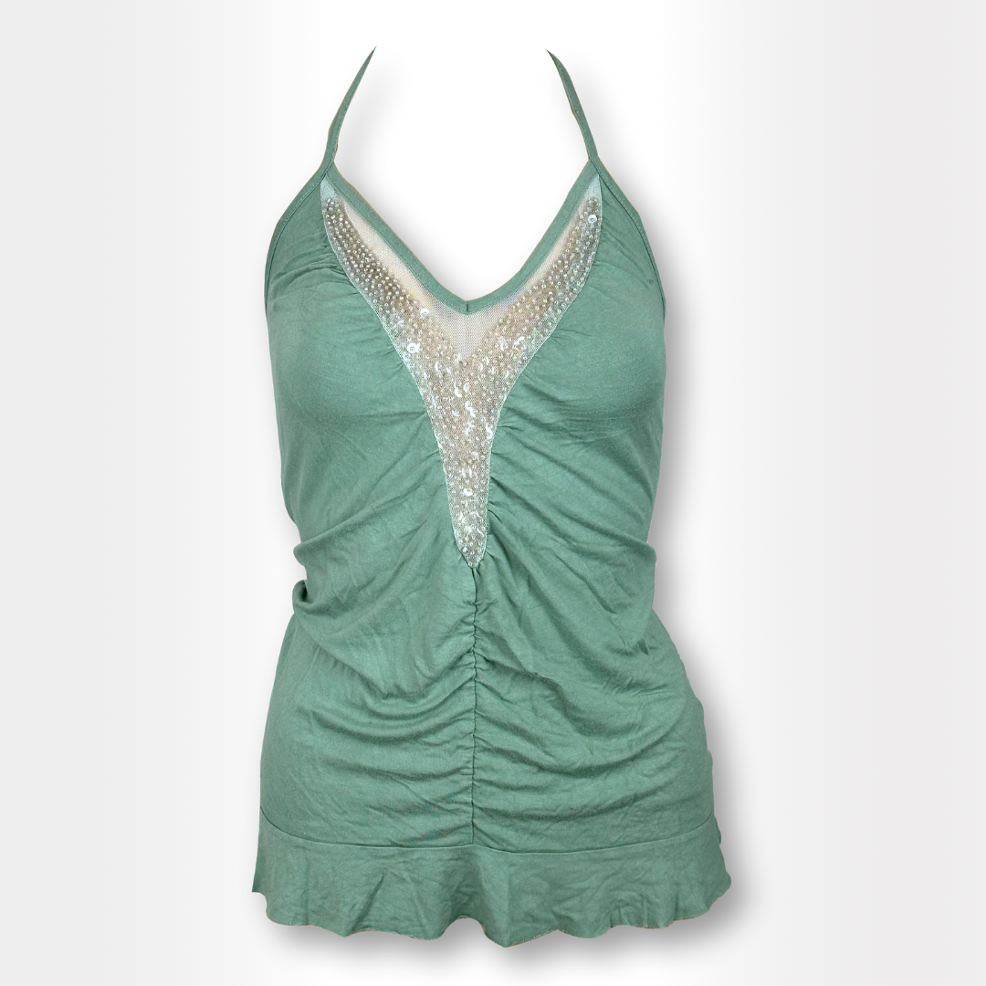 Glitter Green Halter