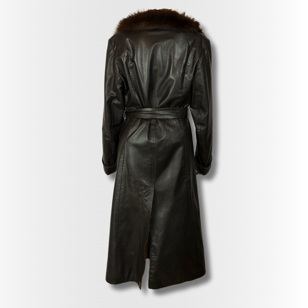 Leather coat