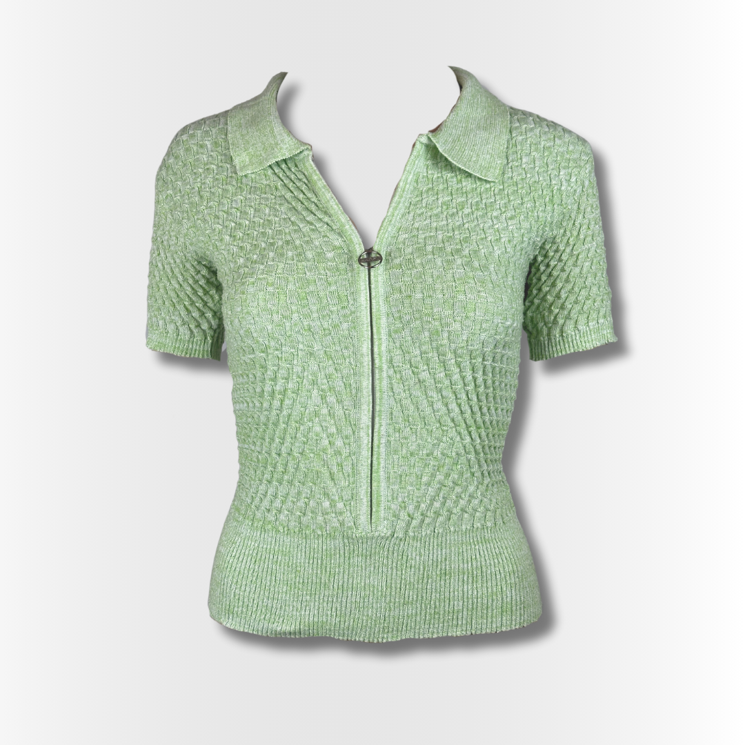 Knit Zip piké