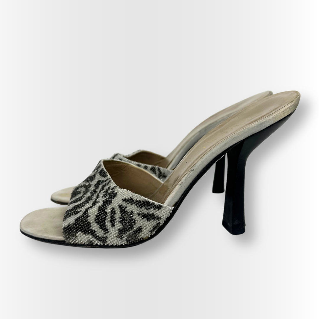 Gucci Zebra Mules