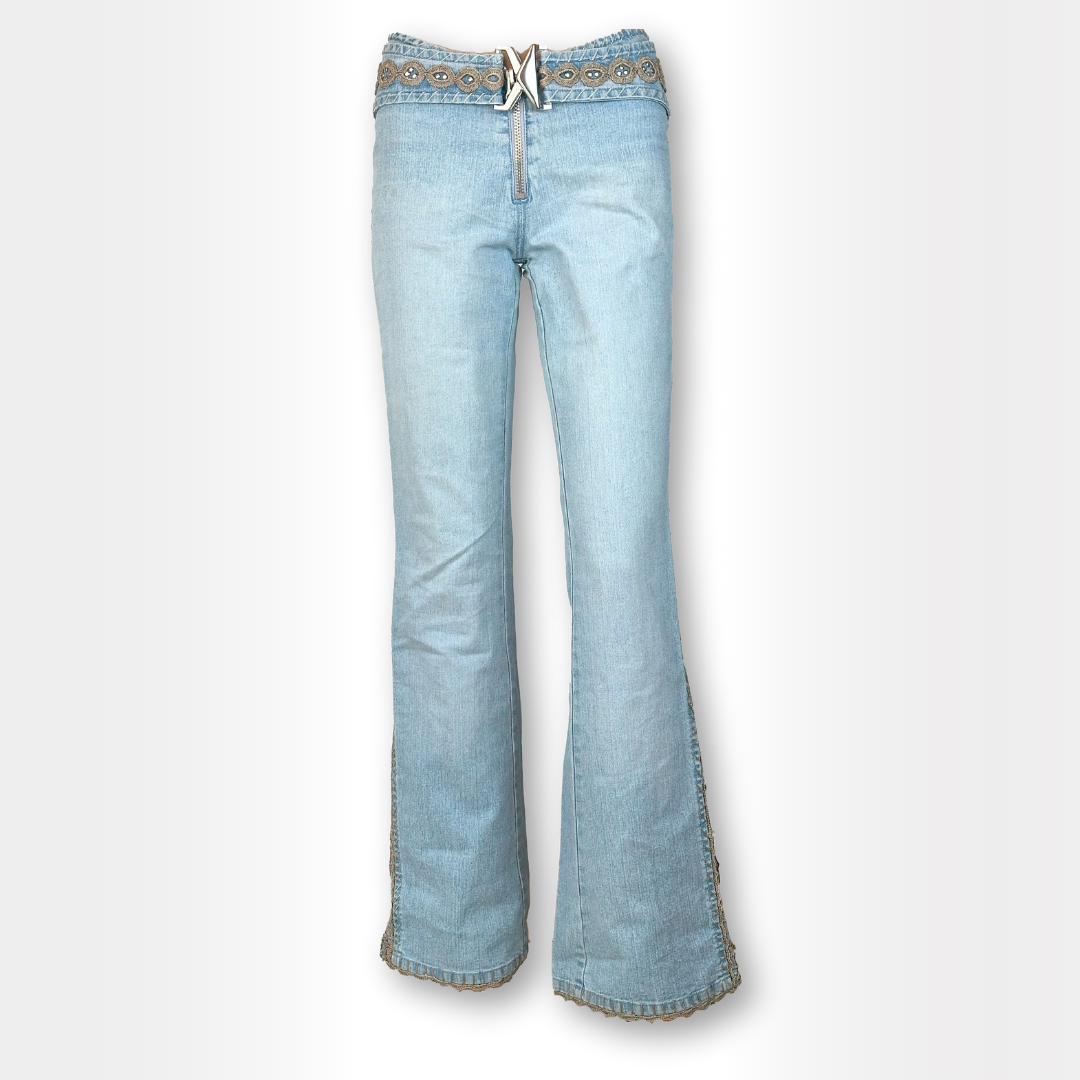Embroided Bootcut Jeans