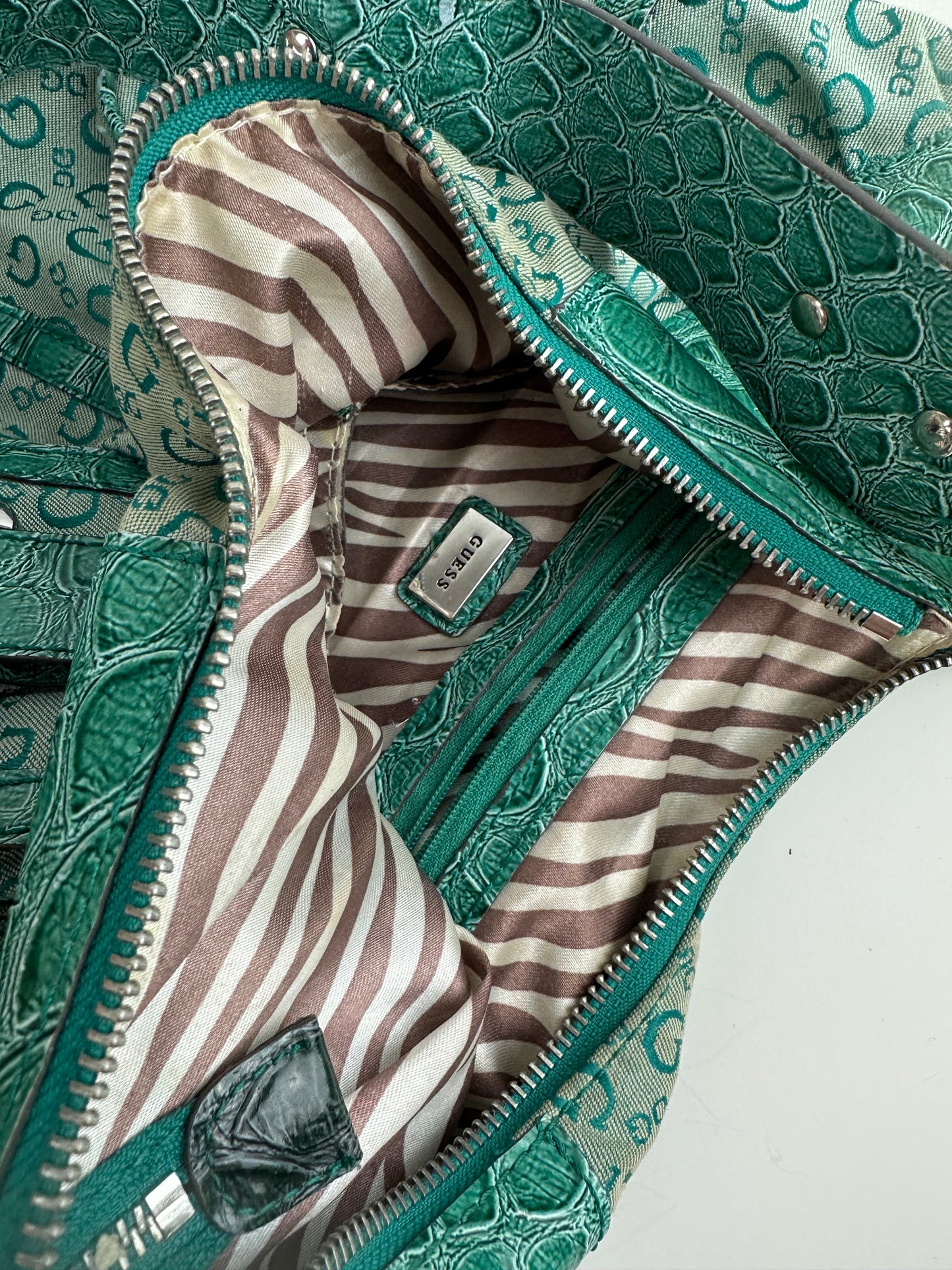Green Guess Tote