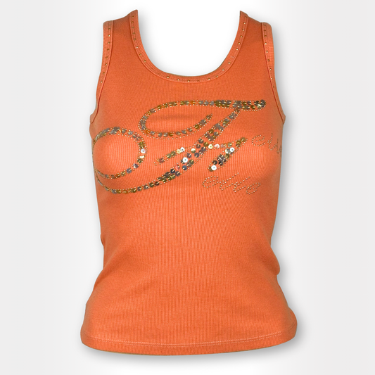 Orange Sparkle Tank