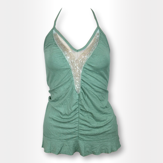 Glitter Green Halter