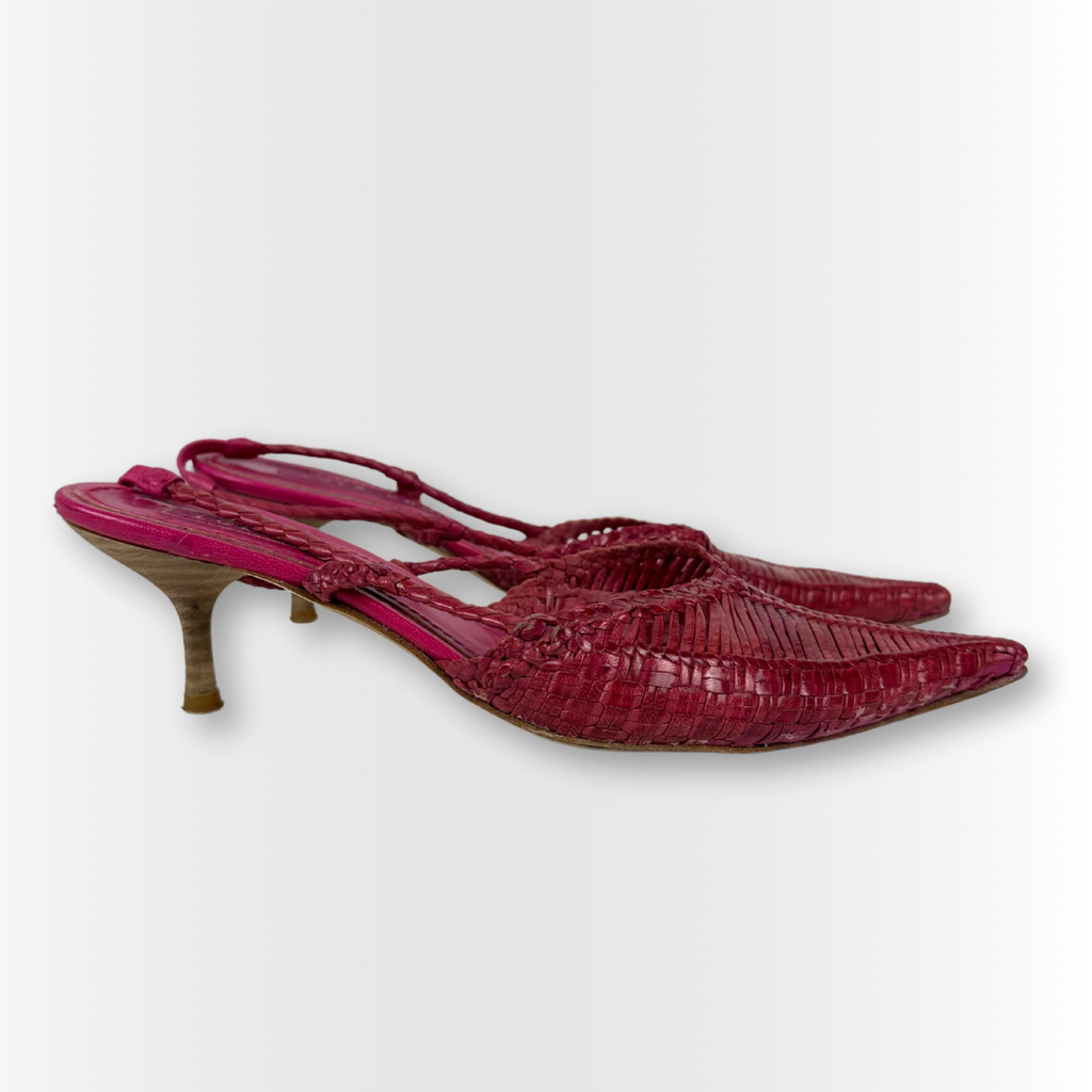Cerise Kitten Heels