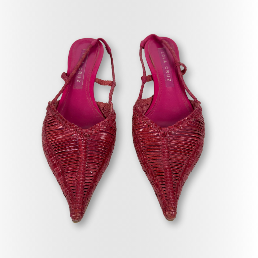 Cerise Kitten Heels