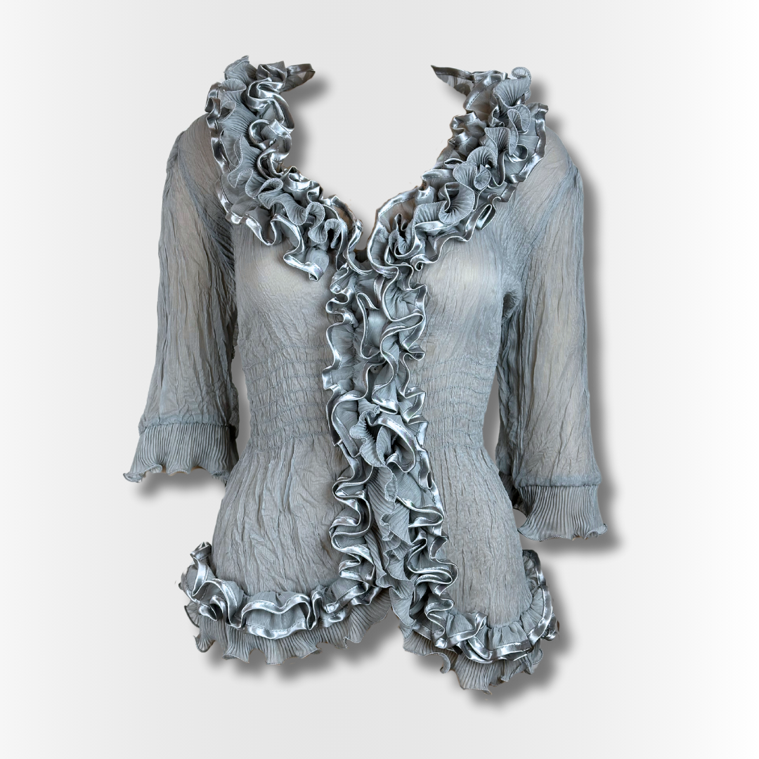 Ruffle collar blouse