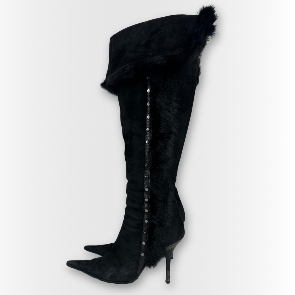 Purr Päls Stilettkängor