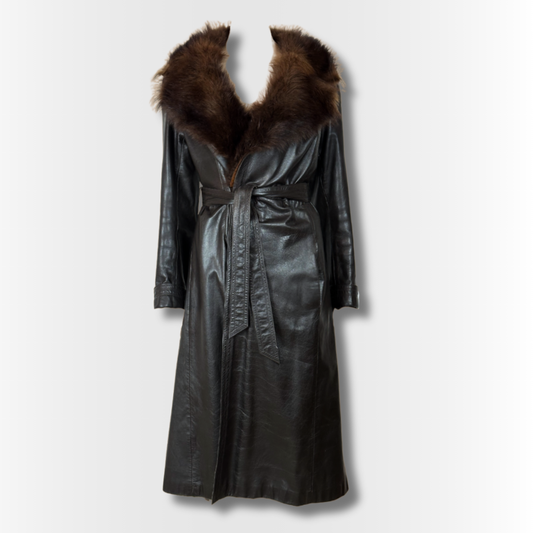 Leather coat