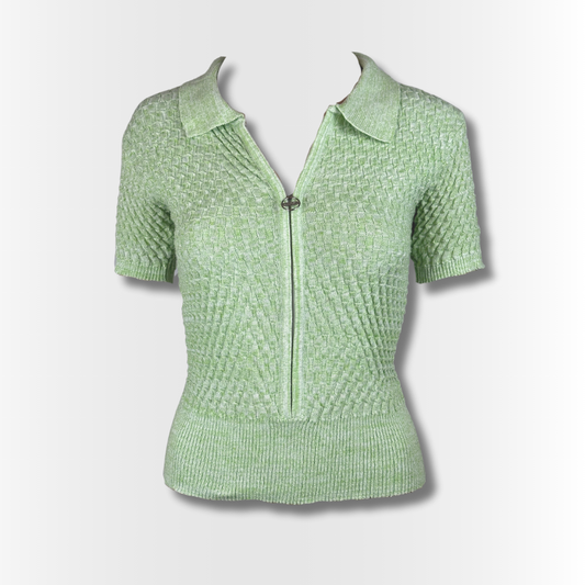 Knit Zip piké