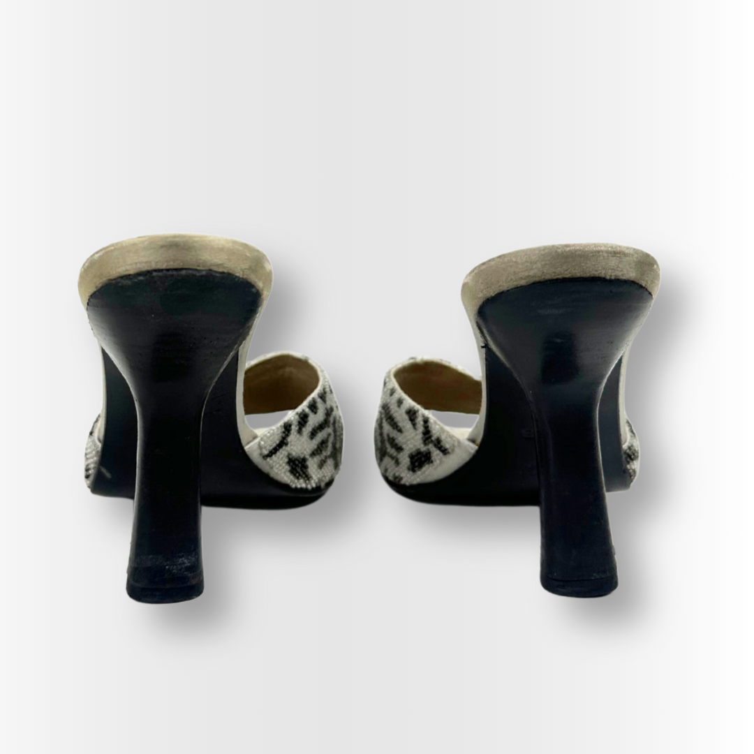 Gucci Zebra Mules