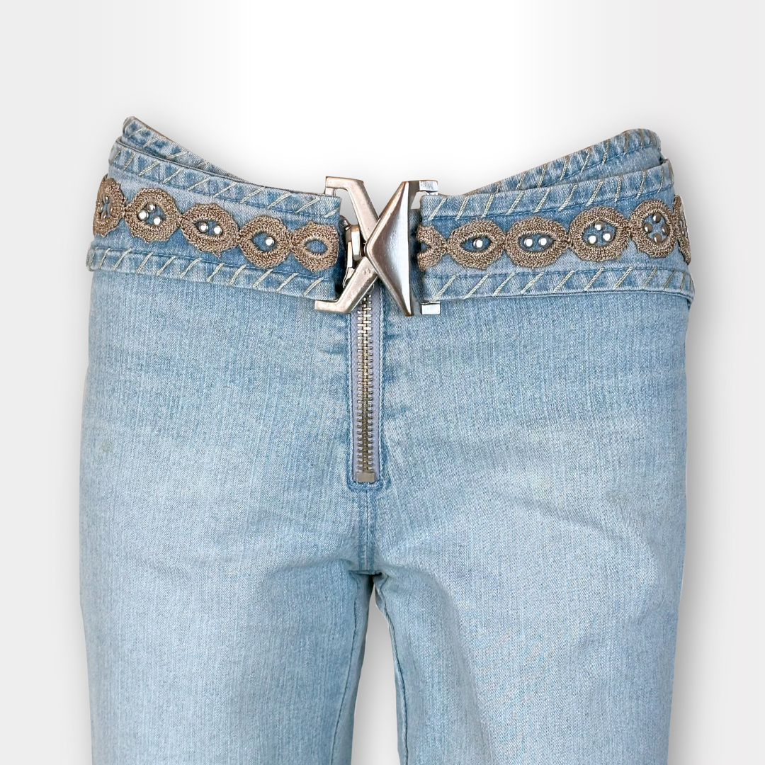 Embroided Bootcut Jeans