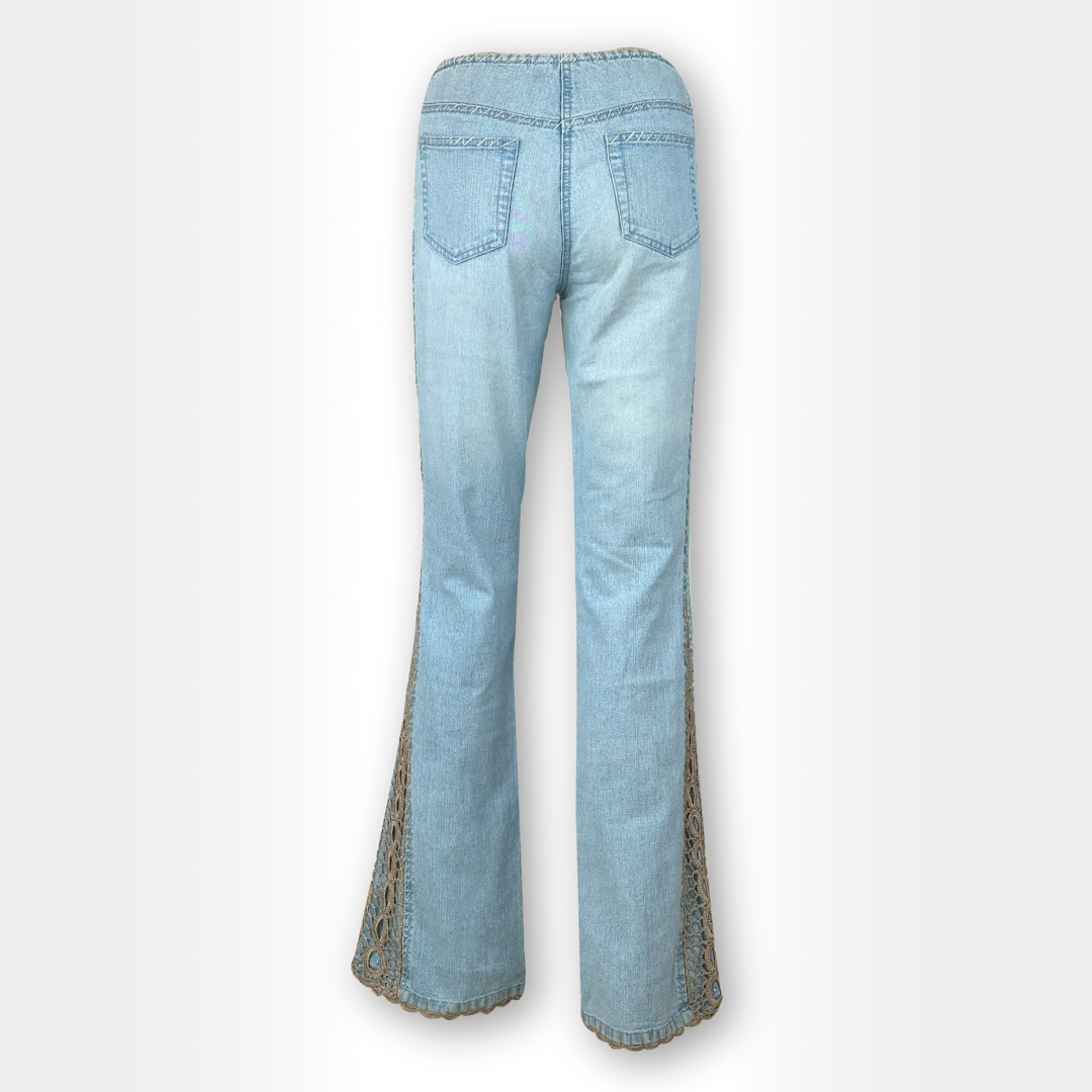 Embroided Bootcut Jeans
