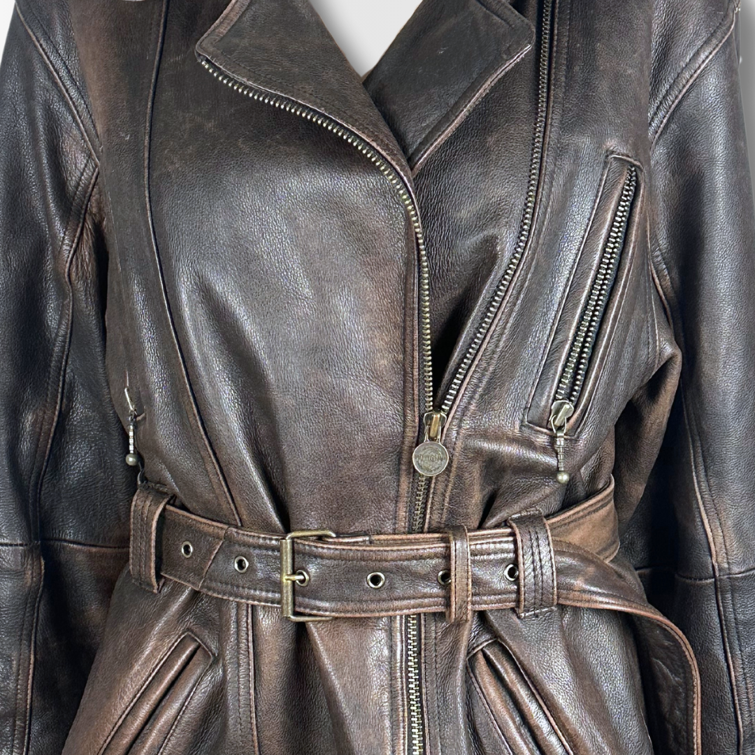 Leather coat