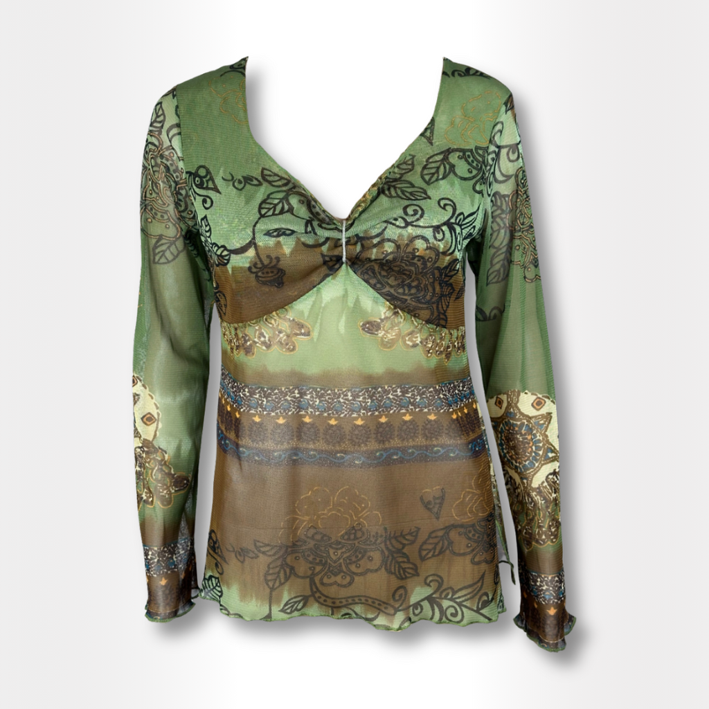 Boho Mesh Top