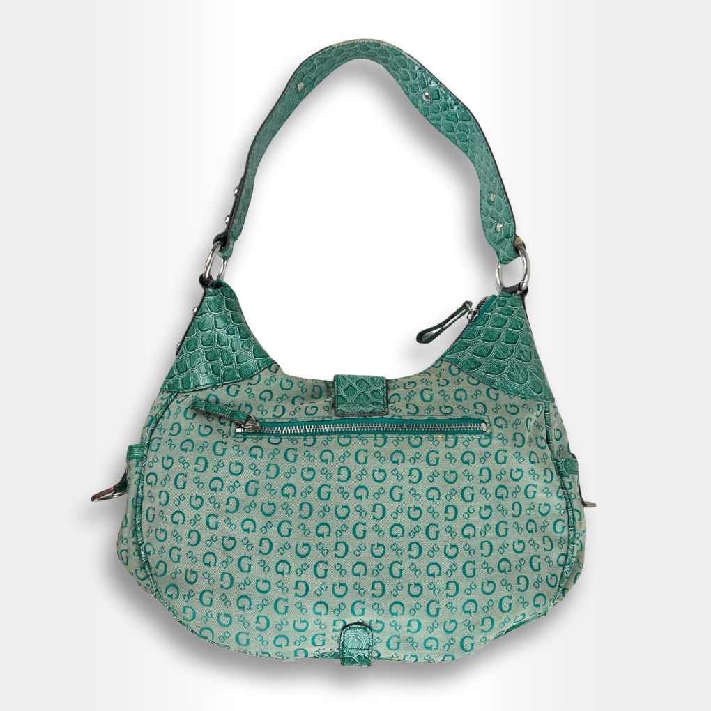 Green Guess Tote
