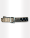 Checkered Leather Belt